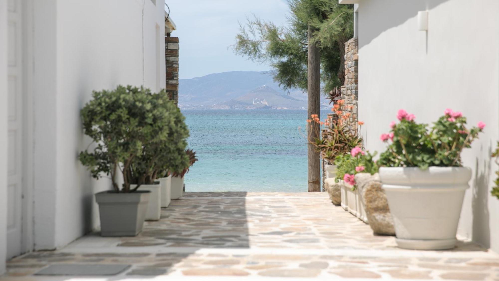 Iria Beach Art Hotel Agia Anna  Bagian luar foto
