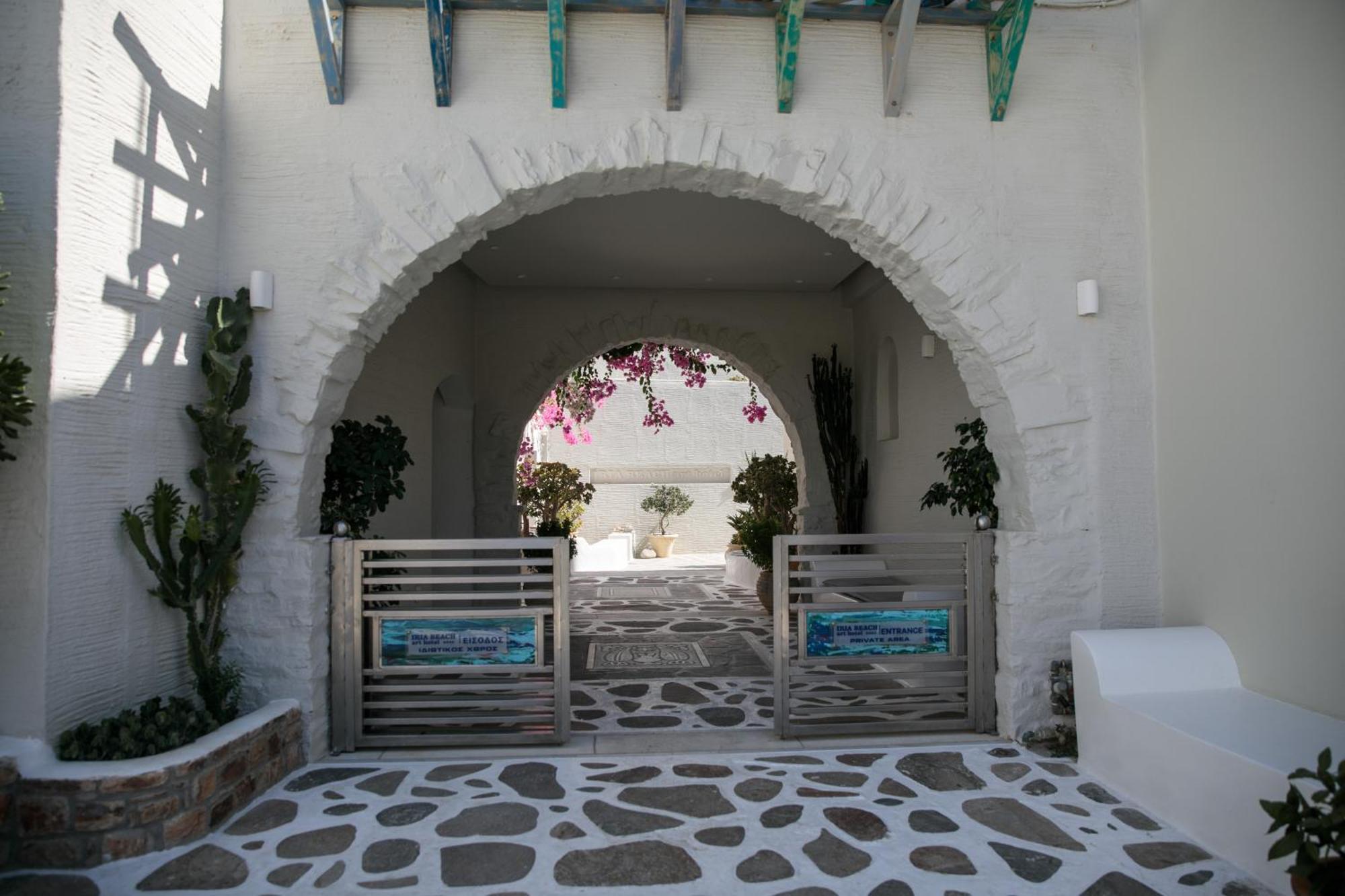 Iria Beach Art Hotel Agia Anna  Bagian luar foto